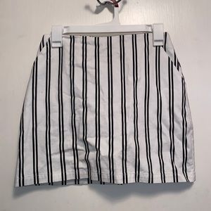 Striped mini skirt